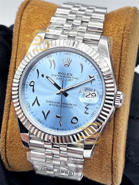 ice blue rolex arabic buy|rolex datejust ice blue.